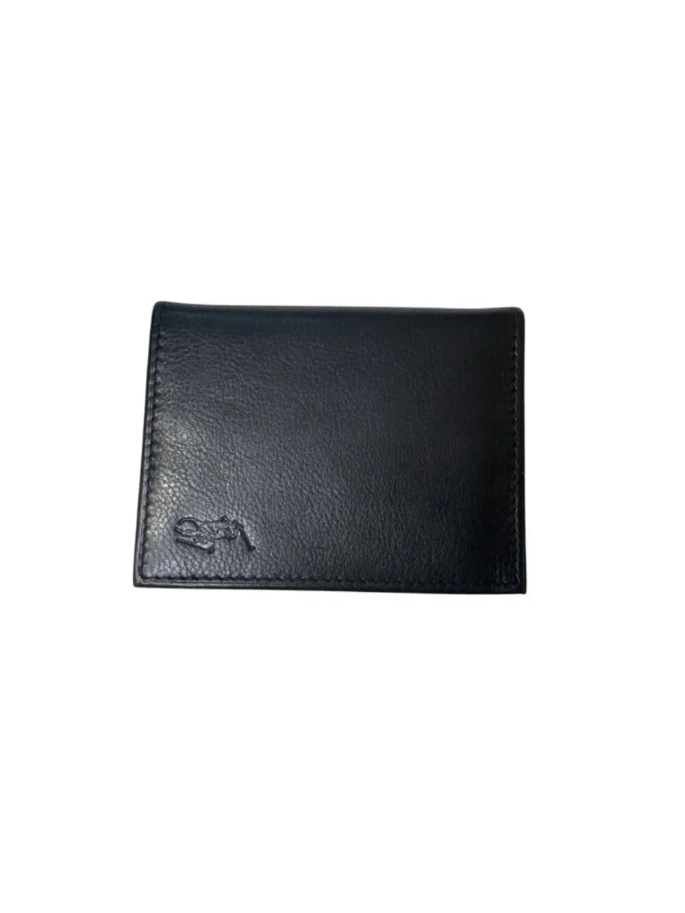 NWT Polo Ralph Lauren Pebbled Billfold w/ Window Wallet Black Size OS
